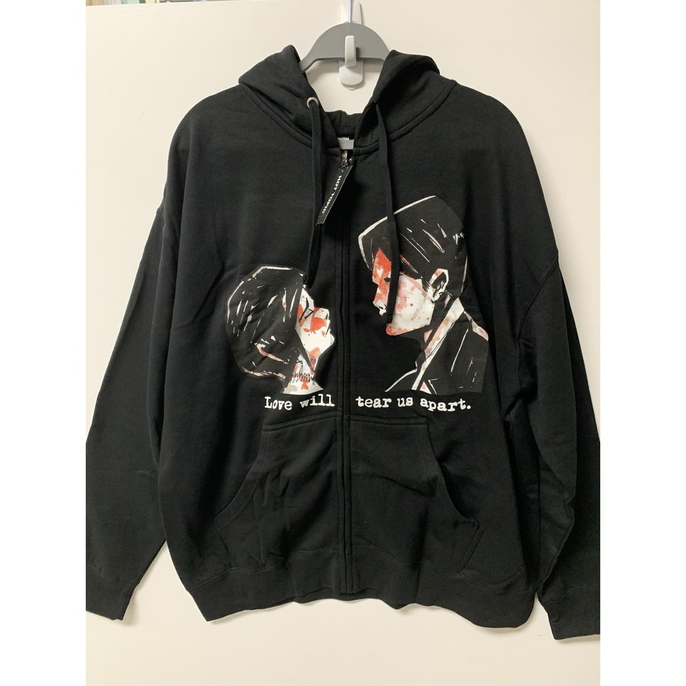 Hot Topic My Chemical Romance Hoodie "Love Will Tear Us Apart" Emo Lovers 2X